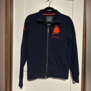 Automobilii Lamborghini zip long sleeve Red Bull embroidered jacket Size Large